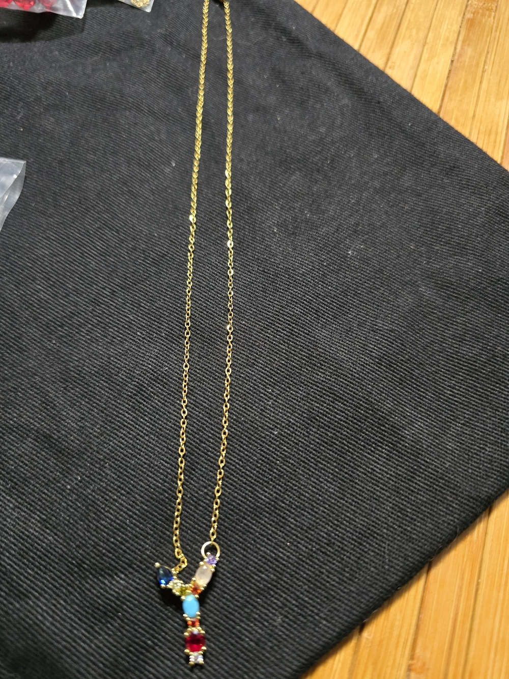 Gold-Tone Multicolor Pendant Necklace - Women Jewelry
